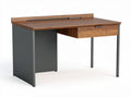 Wooden desk with metal legs and drawer 120 x 60 x 75cm for home office use