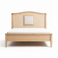 Wooden bed frame with upholstered headboard for bedroom use 200 x 160 x 100cm